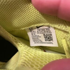 Lime green Nike Foam Posits